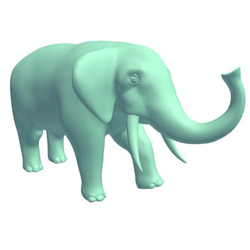 Elephant model in OBJ format from Free3d.com
