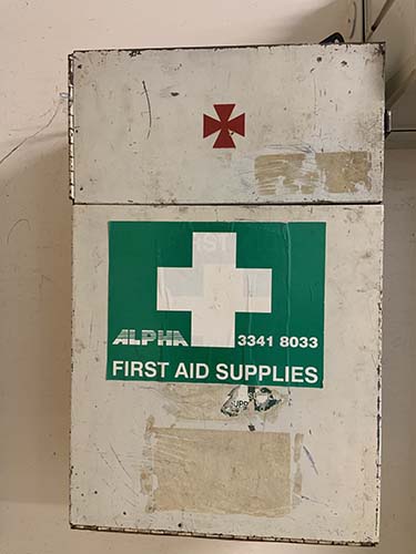 First Aid Kit located