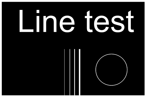 Line Test Illustrator file inverse