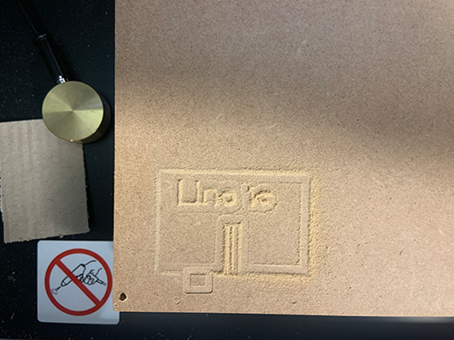 Line test in MDF with Roland MX40 using sensor