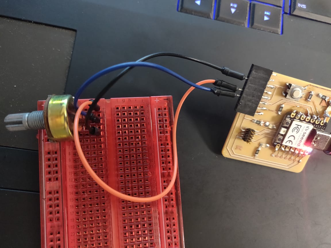 potentiometer connected