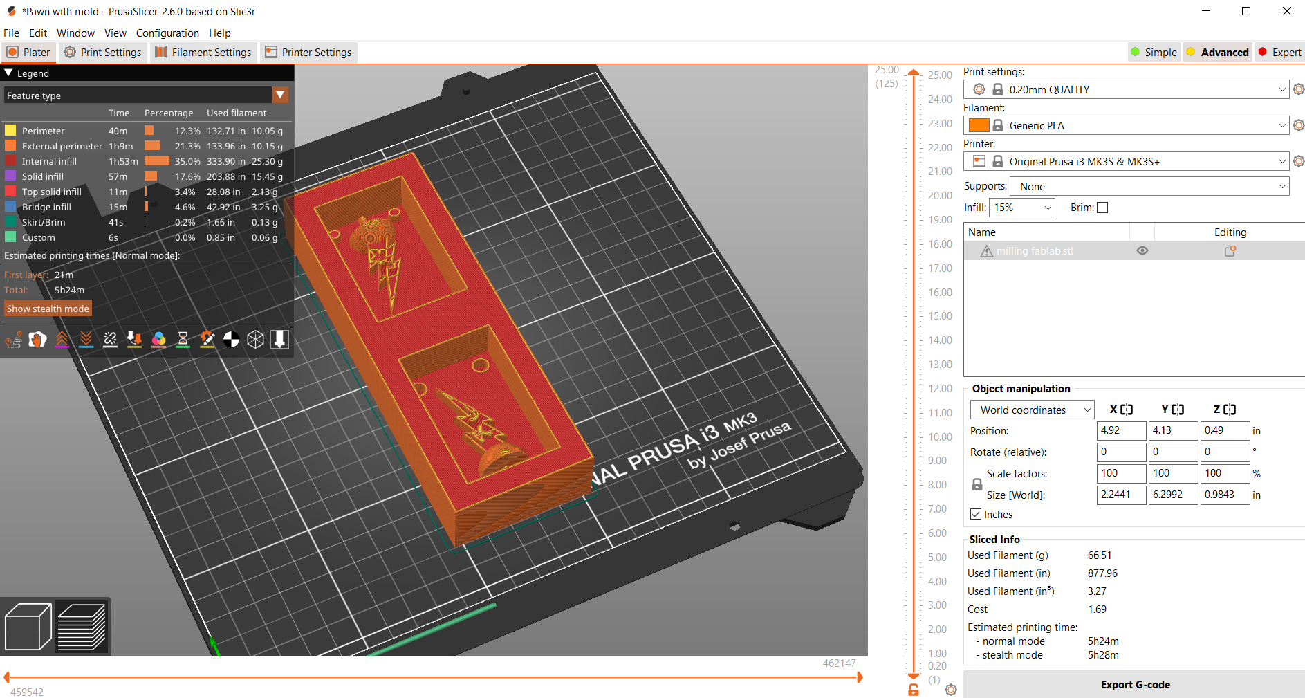 prusa slicer main page