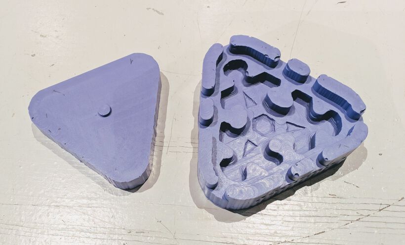 My two OOMOO silicone molds to cast puzzle pieces with