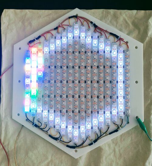 At bigger radii some NeoPixels just did whatever they wanted