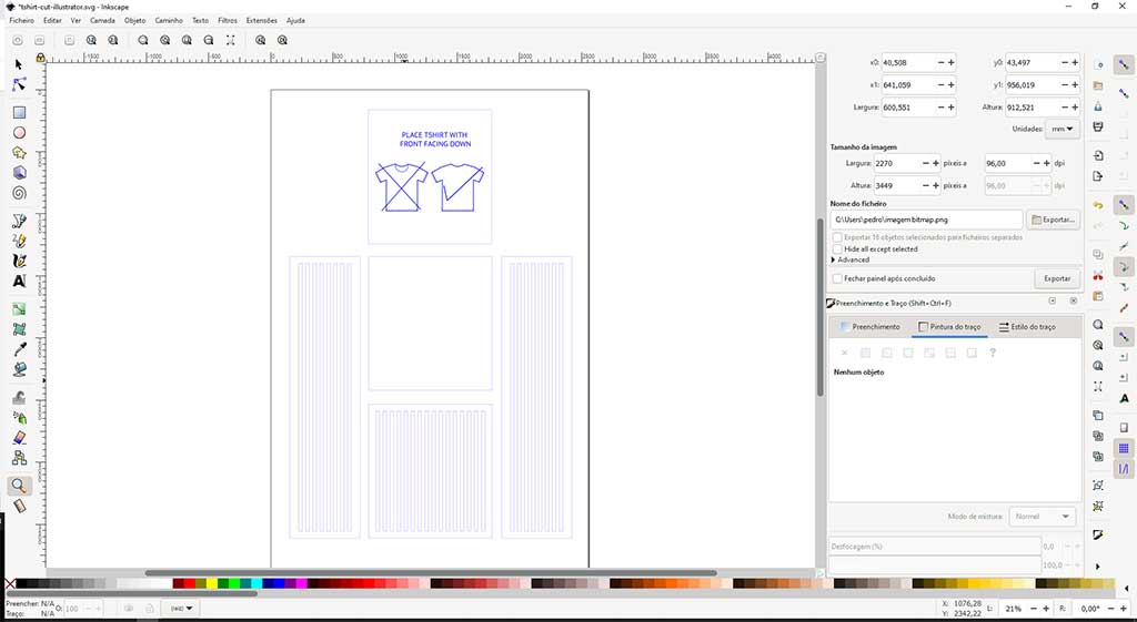 Board layout in Inkscape