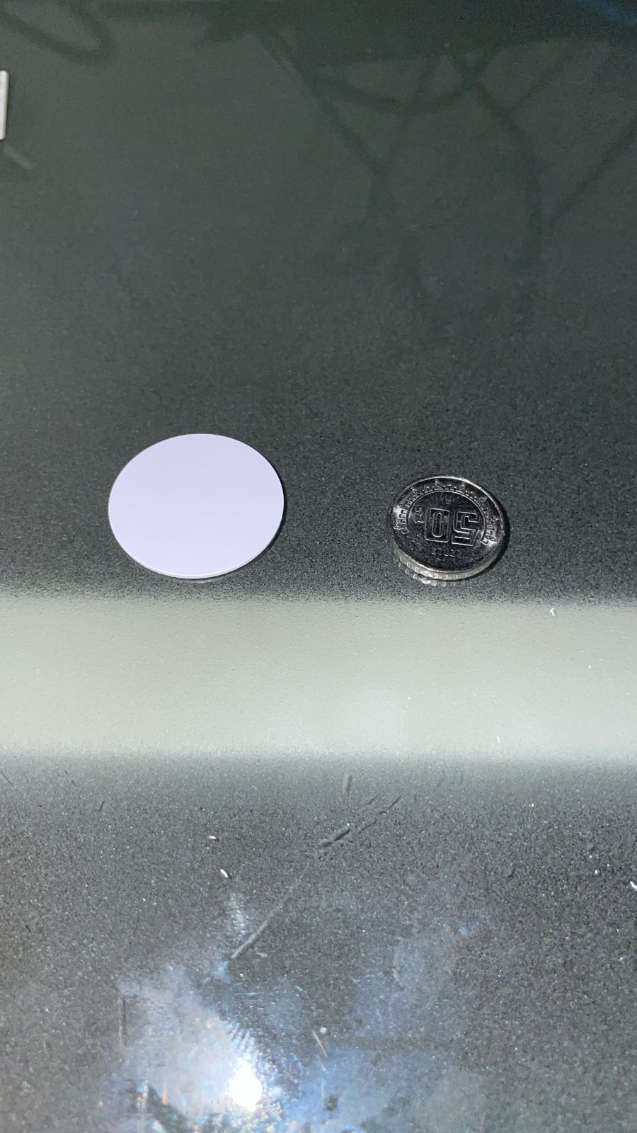 NTAG215 tag size comparison
