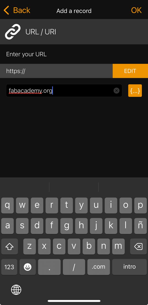 Add record - URL/URI selection