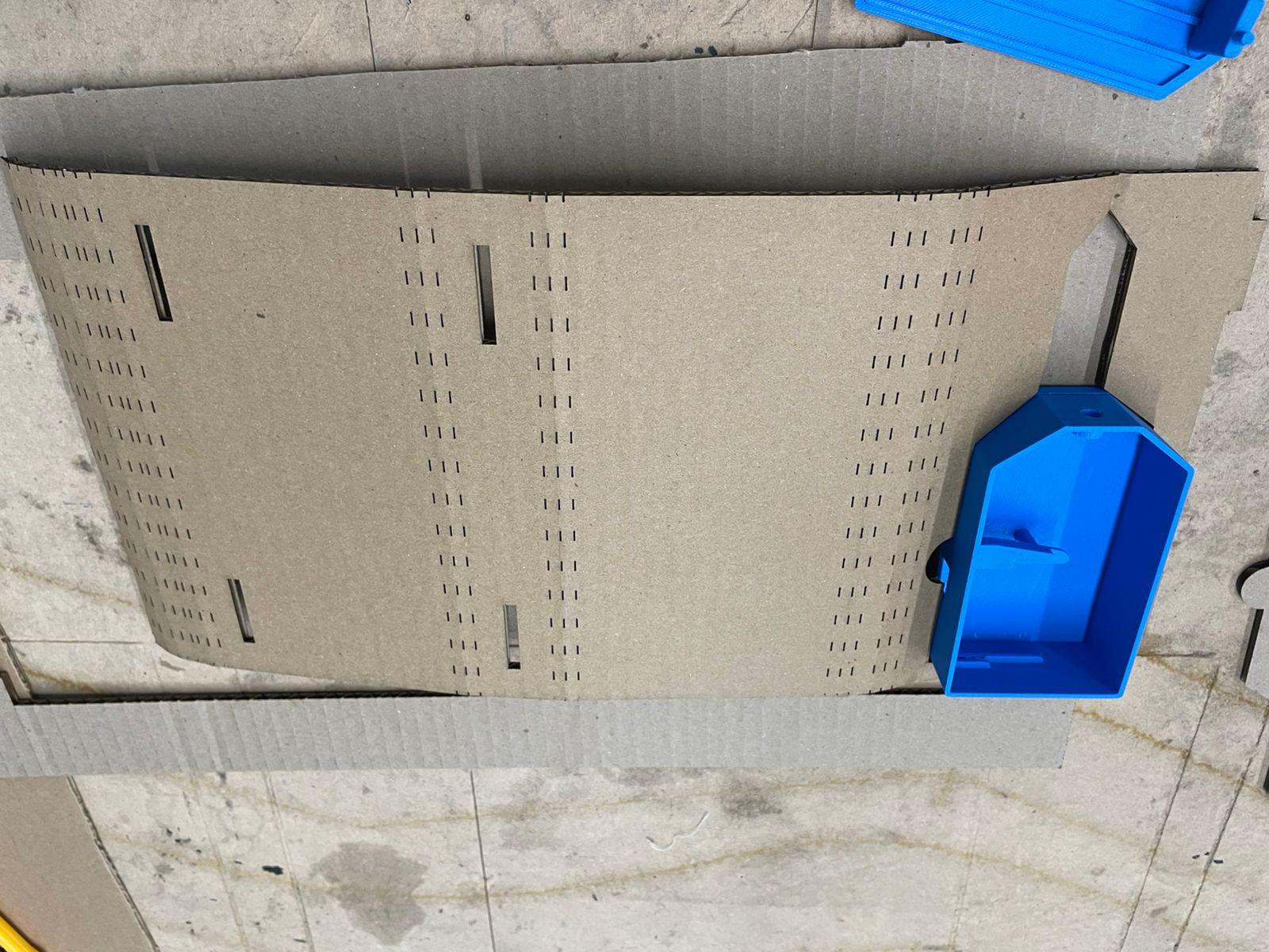 Fold test with 3D print insert