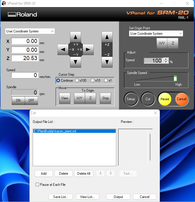 Roland VPanel screenshot