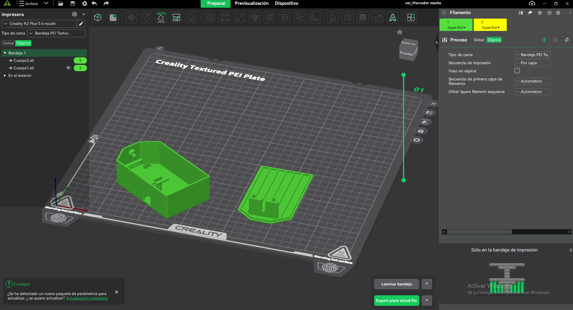 Creality slicer preview