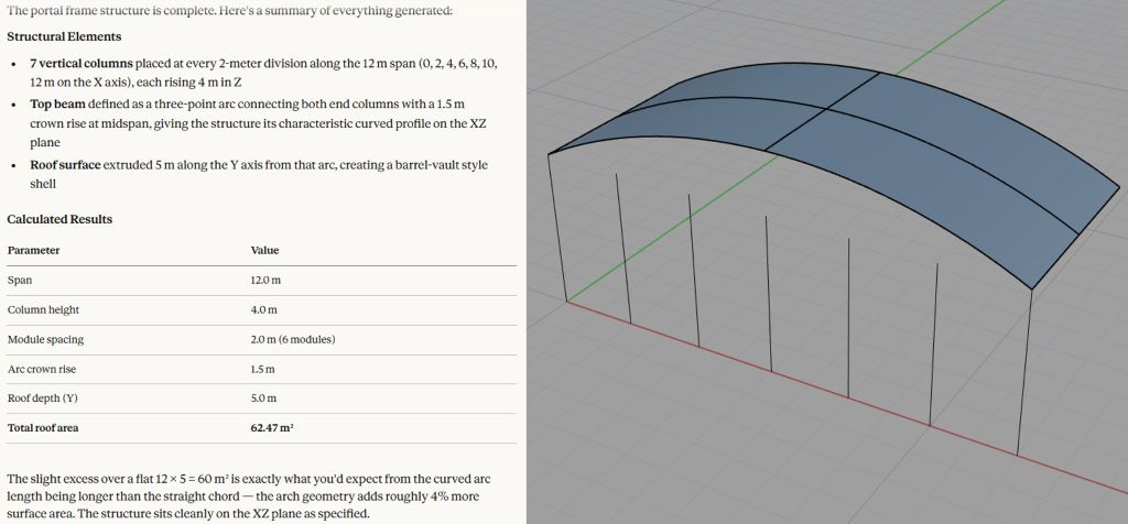Portal Frame result 01