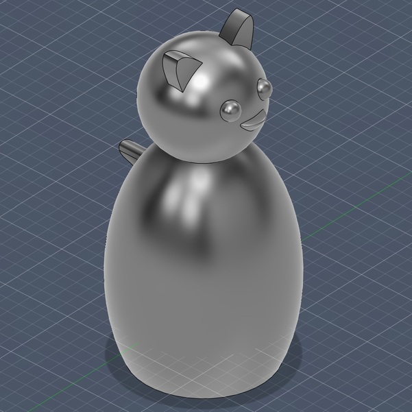 Fusion Screenshot: Model of a cat