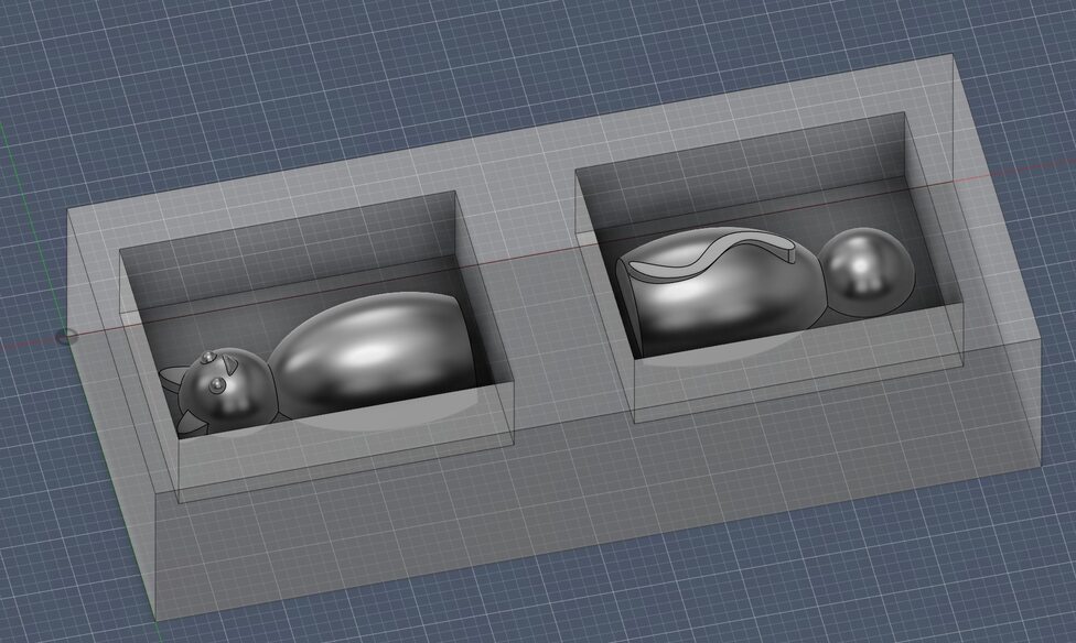 Fusion Screenshot: Mold of cat