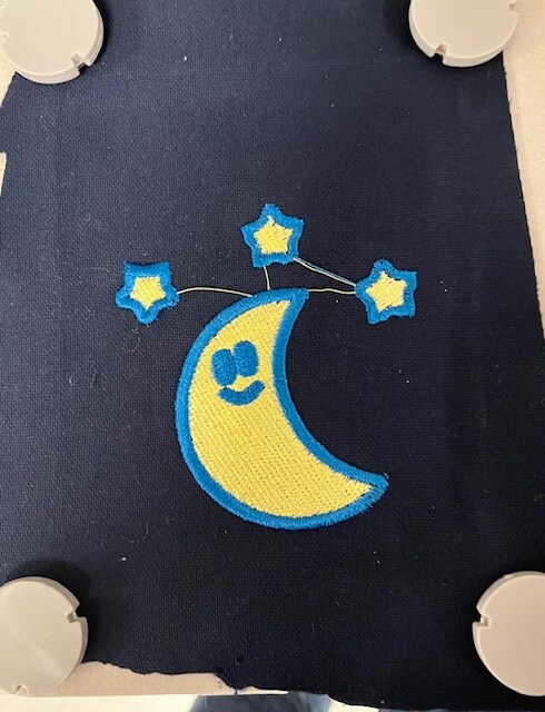 Embroidery on hoop