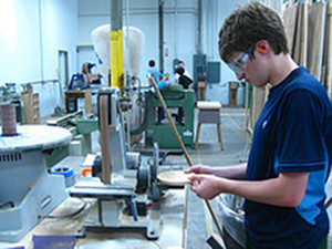 me sanding a circle down