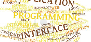 word cloud for programming interfaces
