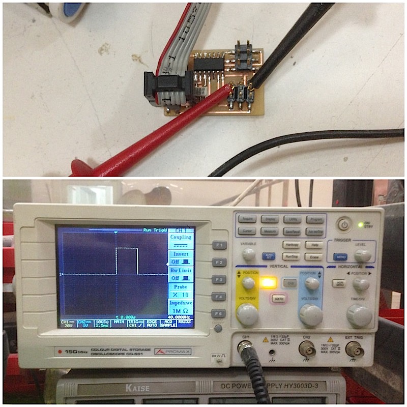 PWM through the oscilloscope