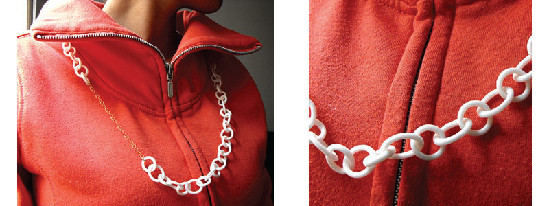 printed necklace