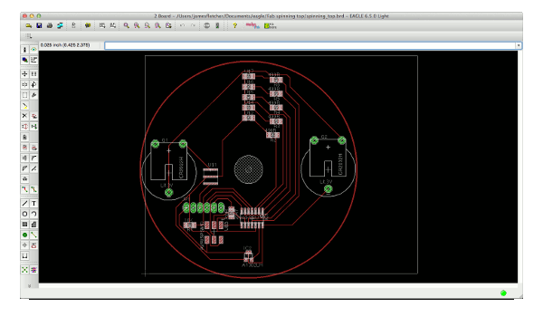 Spinner eagle board layout