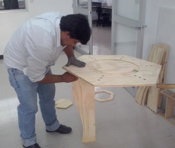 assembling the table