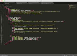 Sublime Text OSX Screenshot