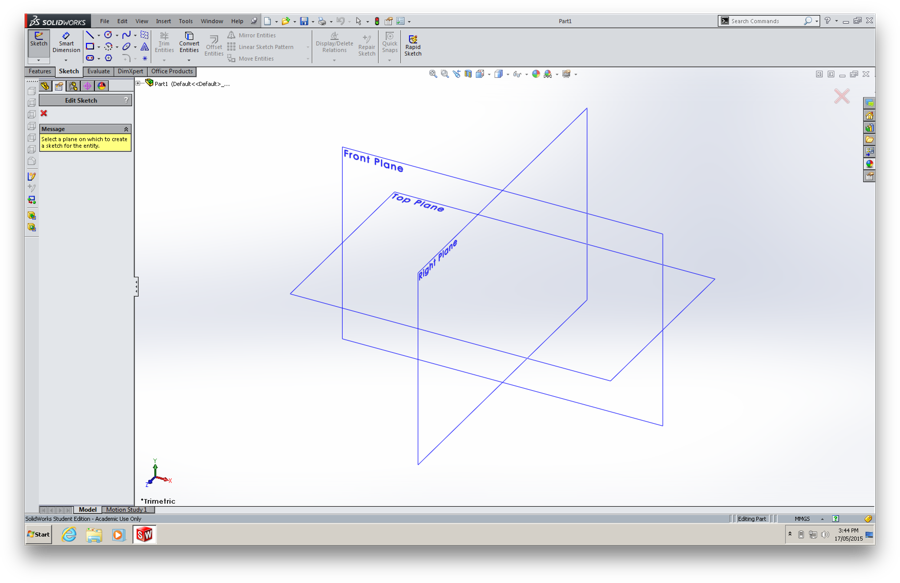 Planes in Solidworks