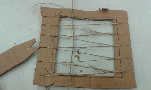 cardboard loom