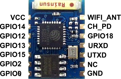 ESP8266-03 GPIOS