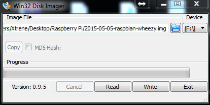 Writing Raspbian Image