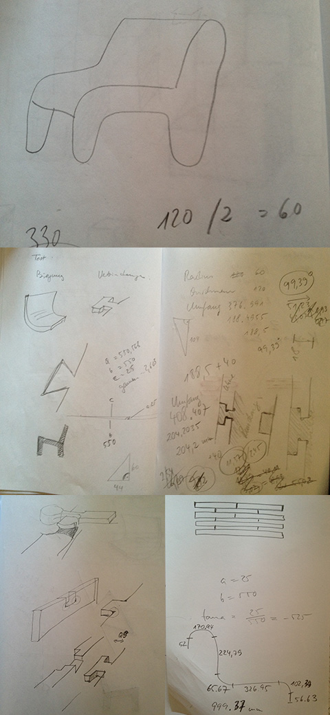 Sketches and calculations