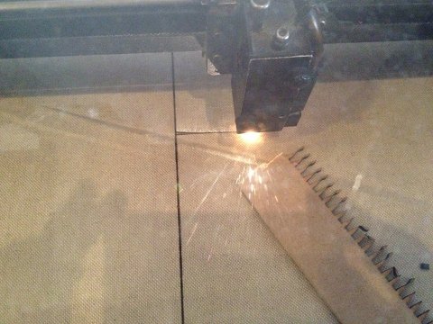 Laser cutting linen