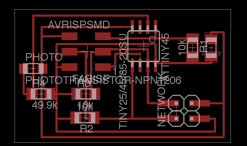 Slave with phototransistor layout
