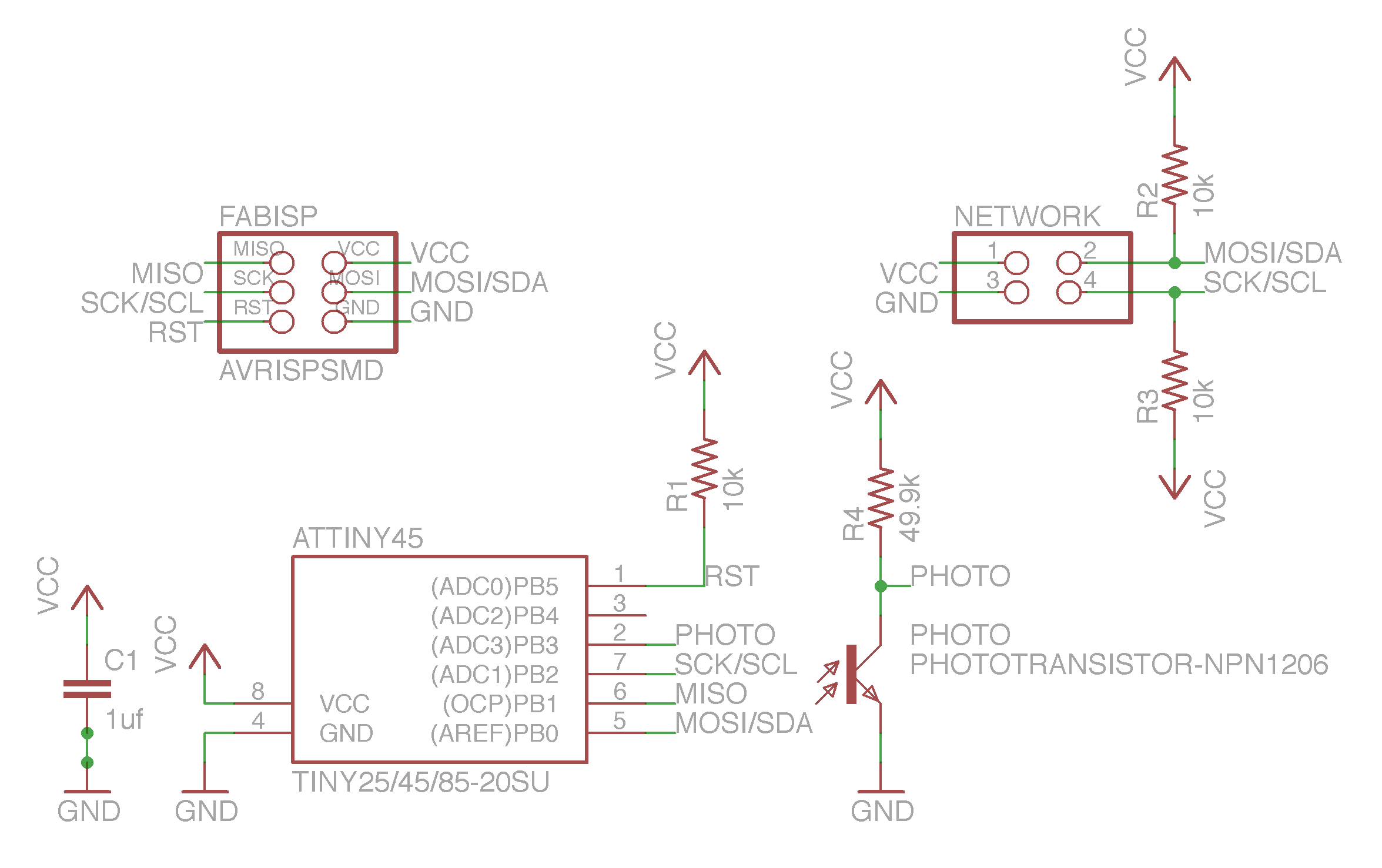 Slave with phototransistor schematic