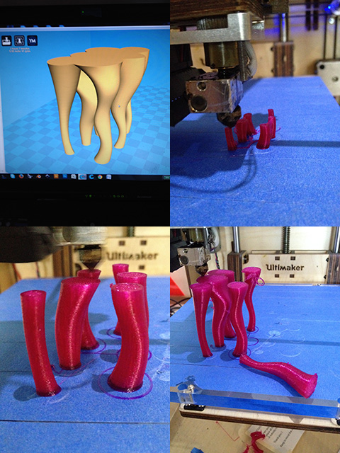 1st and 2nd attempt 3D printing