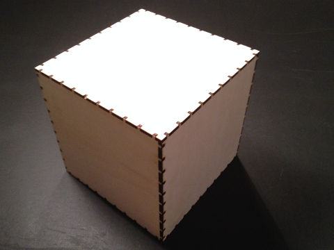 Pedestal press-fit construction kit wood cube