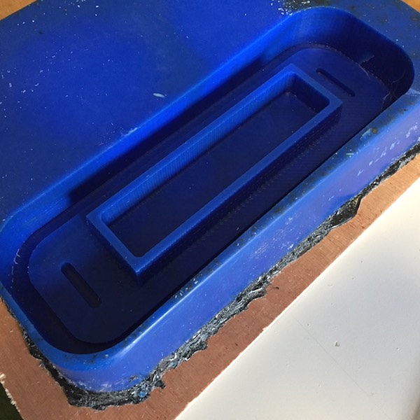 machinable wax bottom mold