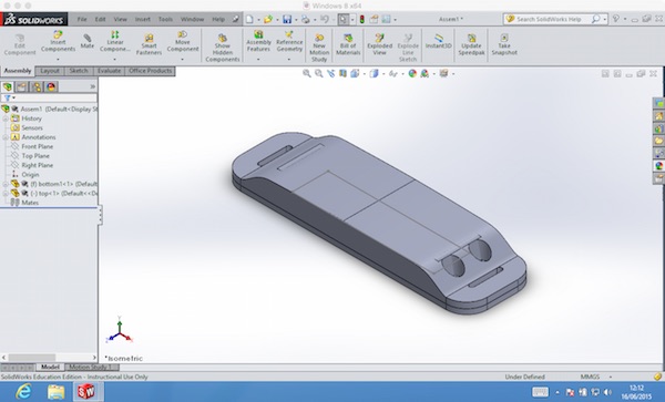 SolidWorks casing assembly