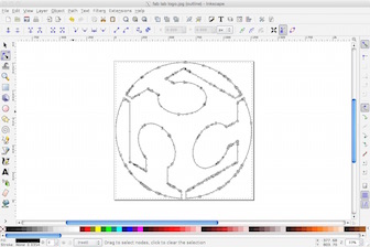 Inkscape logo laser cut