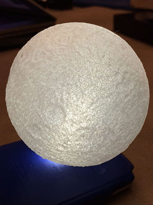 3D printed moon