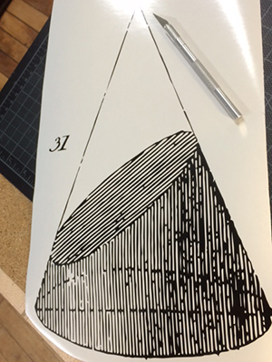 Vinyl Cut Geometric form