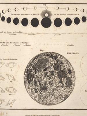Detail of moon engraving