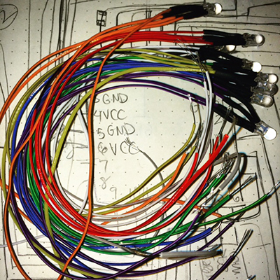 Wired RGC LEDs
