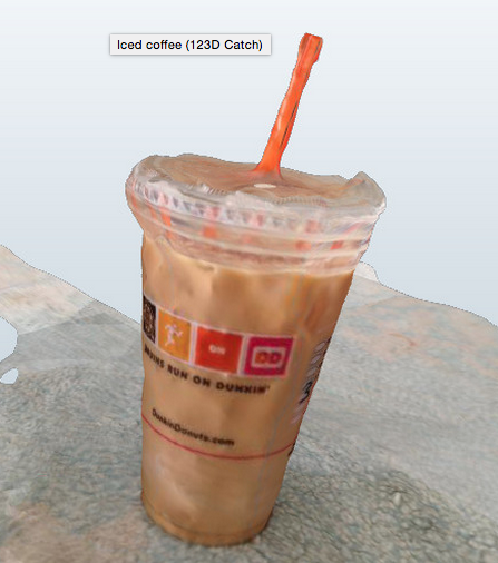 iced coffee scan