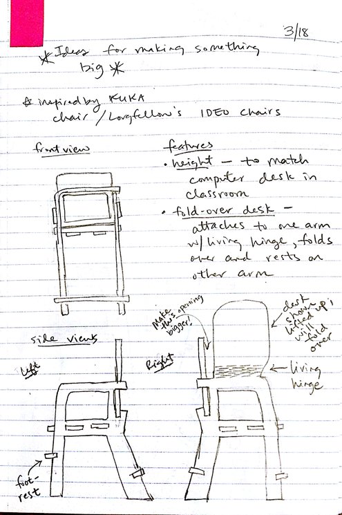 first chair sketch 1