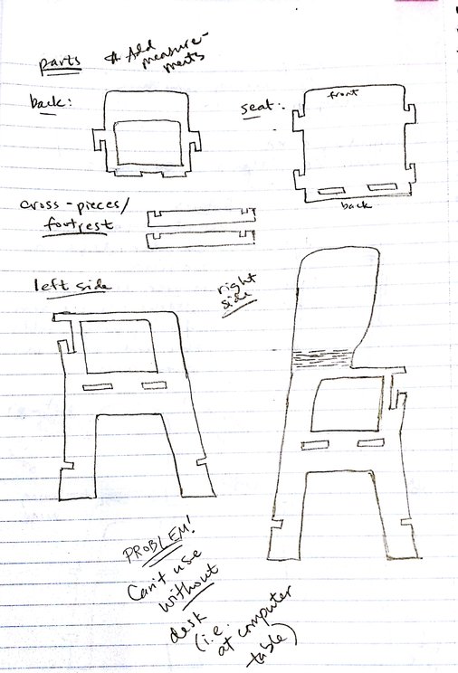 first chair sketch 2