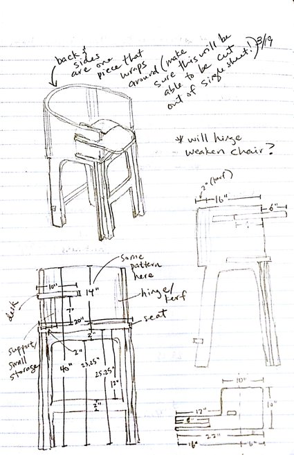 second chair sketch