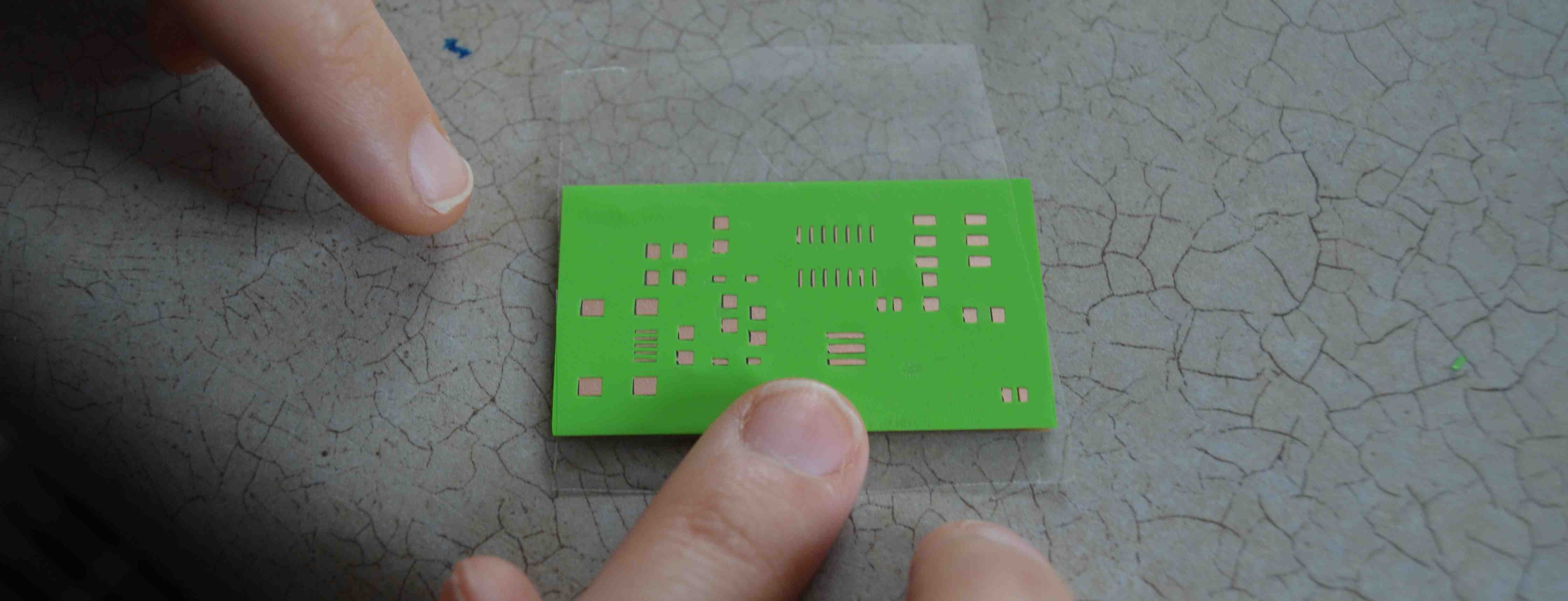Masks, not just for carnavale: using a solder mask on the cut board