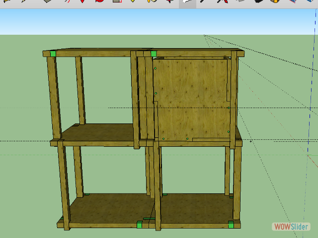 beginsing to think of the drawer unit in 3D space