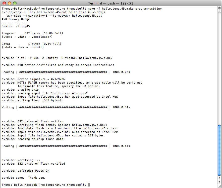Temperature board programmed