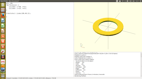 first form in OpenSCAD